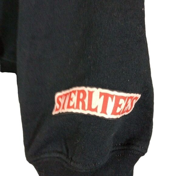 Stranger Things Black Sweatshirt Graphic Print Gildan Crew Neck Pullover - Picture 4 of 6